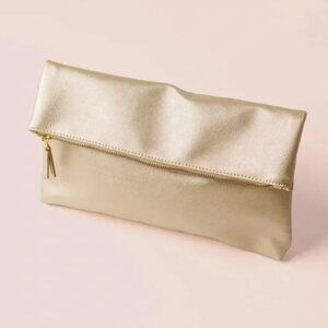 Fawn Design x Jilly Box Gold Fold-Over Clutch